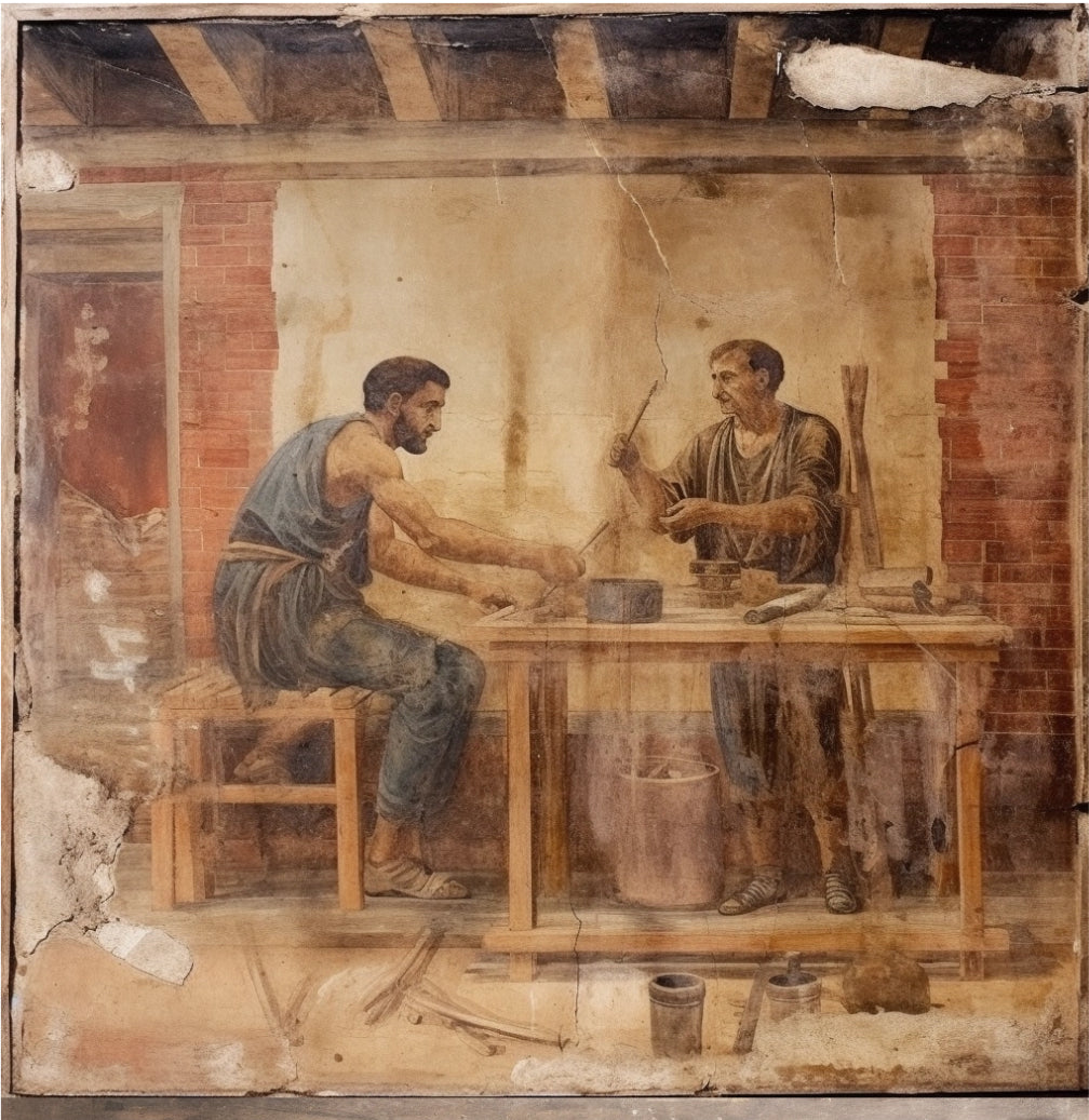 Roman wall painting of Artisans 